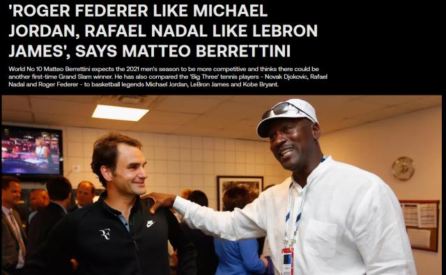 Kaiyun Sports-开云体育-费德勒像乔丹，纳达尔像詹姆斯，那么德约呢？